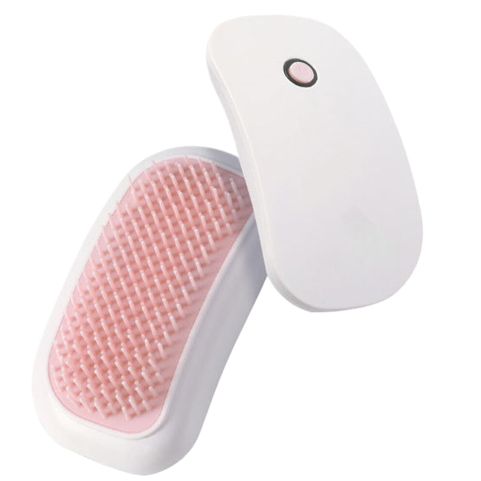Electric Head Massager Handheld Portable Cordless Scalp Massager Rechargeable Hair Massage Comb White Pink Spa