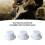3PCS White Potentiometer Knobs Gold Lettering for Guitar/Bass 5