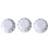3PCS White Potentiometer Knobs Gold Lettering for Guitar/Bass 16