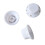 3PCS White Potentiometer Knobs Gold Lettering for Guitar/Bass 7