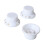 3PCS White Potentiometer Knobs Gold Lettering for Guitar/Bass 12