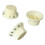 3PCS Ivory & Black Plastic Guitar Potentiometer Rotary Knobs for Volume Tone Control 13