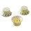 3PCS Ivory & Black Plastic Guitar Potentiometer Rotary Knobs for Volume Tone Control 9