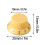 3PCS Yellow Plastic Guitar Tone/Volume Rotary Knobs with Gold Lettering 2