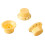 3PCS Yellow Plastic Guitar Tone/Volume Rotary Knobs with Gold Lettering 7