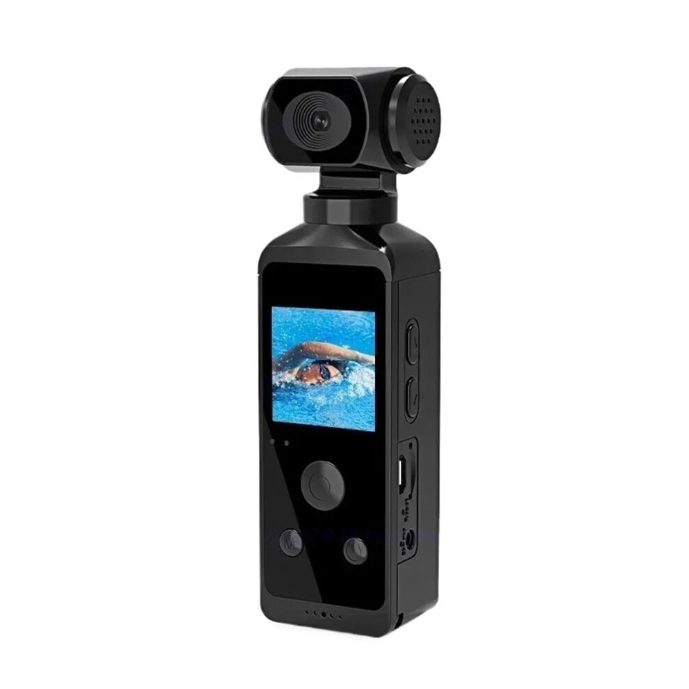 4K 1080P Pocket Camcorder 1.3-Inch Lcd 270-Degree Rotatable Wifi Sports Camera Waterproof Case With 32Gb Card Included 9016109327529