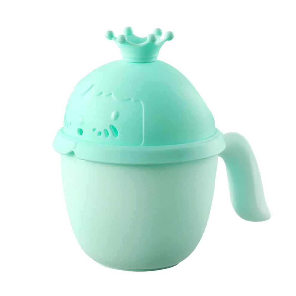 Bath Rinse Cup For Baby Waterfall Rinser, Kid Shampoo Cup, Eye Protection Cup, Hair Washing Flusher Green