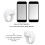 Rechargeable Bluetooth 5.1 Selfie Remote Control - White 10m Range 10