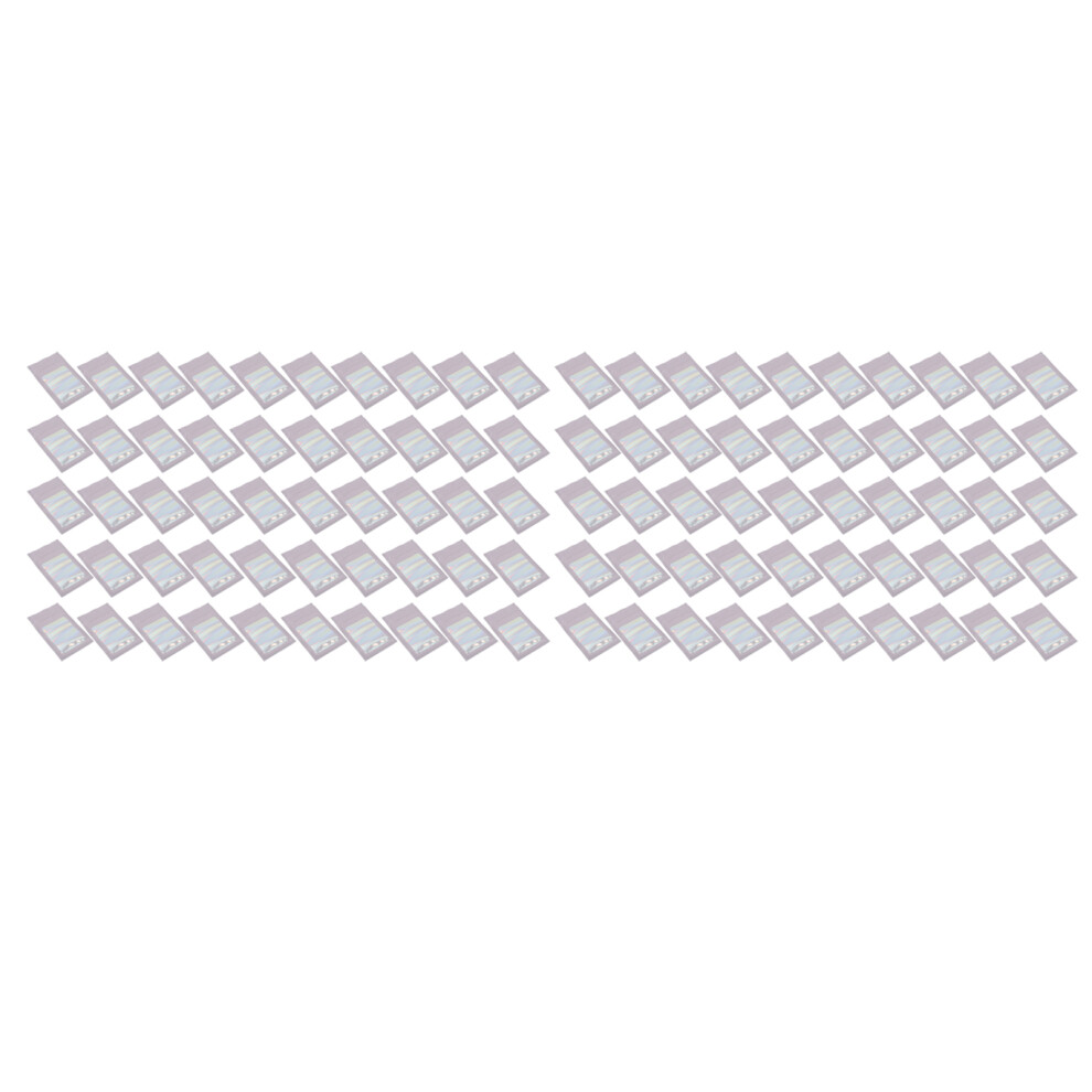 Purple 100Pcs Holographic Odor Proof Pouch 7.5X12cm With Clear Window