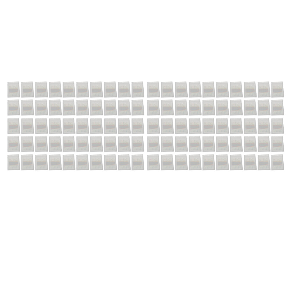White Holographic Resealable Packaging Bags 100Pcs With Clear Window