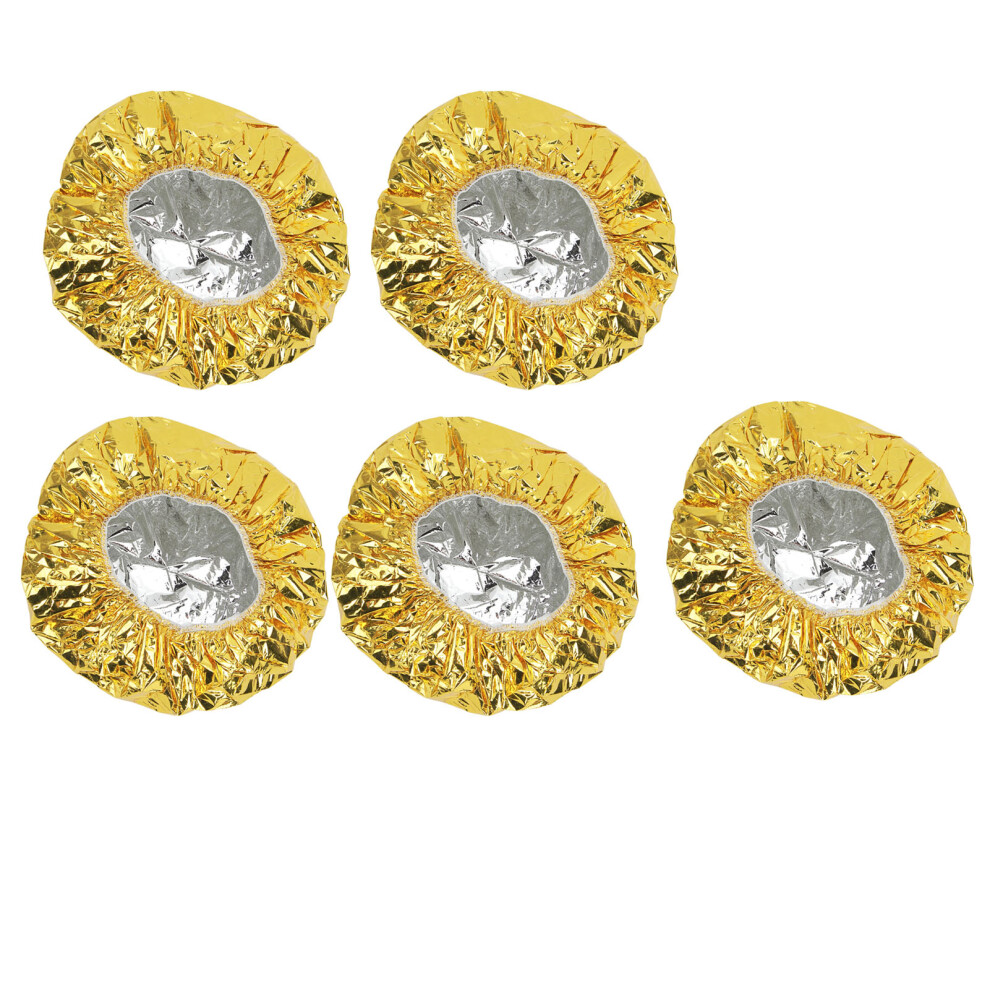 5pcs Reusable Tin Foil Conditioning Hair Dye Cap for Salon Treatment