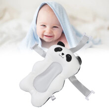 Baby Bath Tub Mat Cartoon Shape, Soft, Adjustable Strap, 1 Pack