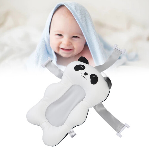 Baby Bath Tub Mat Cartoon Shape, Soft, Adjustable Strap, 1 Pack