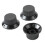 3Pcs Guitar Control Knob Set 1 Volume 2 Tone Black Plastic Instrument Accessory 1