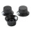 3Pcs Guitar Control Knob Set 1 Volume 2 Tone Black Plastic Instrument Accessory 13