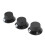 3Pcs Guitar Control Knob Set 1 Volume 2 Tone Black Plastic Instrument Accessory 15