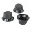 3Pcs Guitar Control Knob Set 1 Volume 2 Tone Black Plastic Instrument Accessory 6