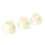 3Pcs Guitar Control Knob Set Ivory White Plastic Replacement for Volume & Tone 14