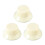 3Pcs Guitar Control Knob Set Ivory White Plastic Replacement for Volume & Tone 15