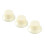 3Pcs Guitar Control Knob Set Ivory White Plastic Replacement for Volume & Tone 16