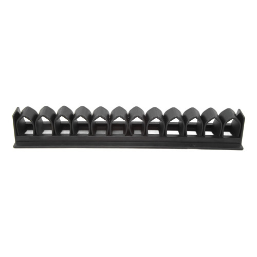 Wall Mounted Horse Whip Holder, Plastic, Black, 31x6.4cm 1
