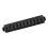Wall Mounted Horse Whip Holder, Plastic, Black, 31x6.4cm 5