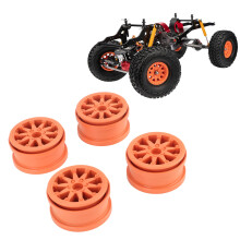 4Pcs 2.2 Inch Nylon RC Car Wheel Rims for 1/10 Wraith & SCX10, Orange