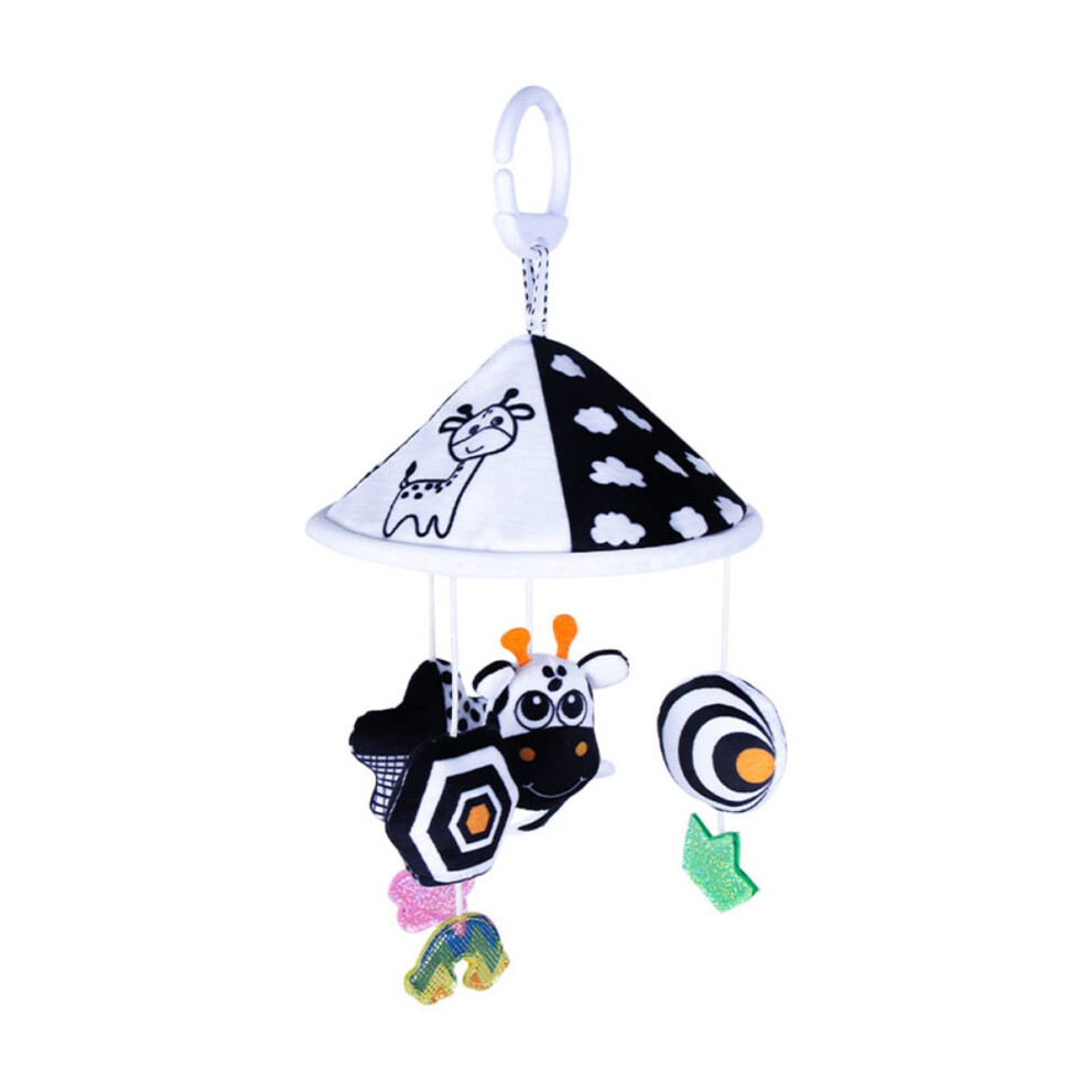 Crib Mobile Hanging Plush Wind Chime For Baby Stroller And Crib Sensory Early Training Newborn Compatible Black/Green