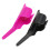 6pcs Sewing Fingerthing Pusher Plastic Black Purple Safe Thread Control 1.7cm 12