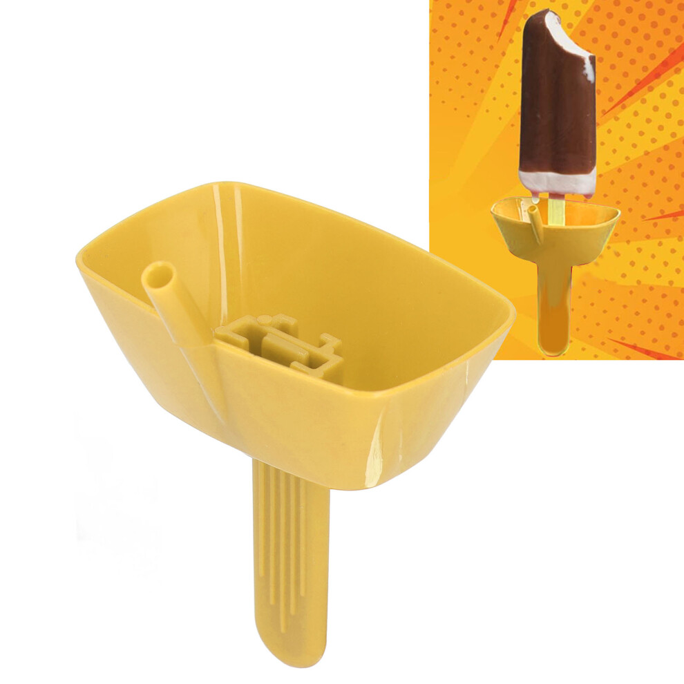 ABS Ice Pop Holder for Kids, Drip-Proof, Yellow, Straw Included-image-OPC-PKZ8NYR-NEW