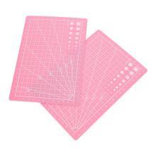 Double Sided Self Healing Cutting Mat 2-Pack, Precision Gridded Sewing Board For Crafting, Quilting And DIY Pink