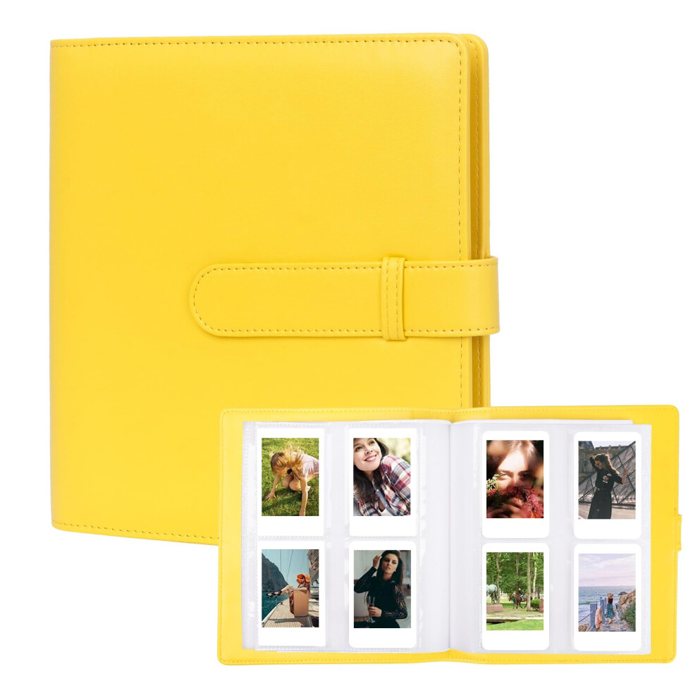 256 Pockets Mini 2X3 Inch Photo Album For Fujifilm Instax Mini, Polaroid Snap, Z2300, Socialmatic And Zip Printer Yellow