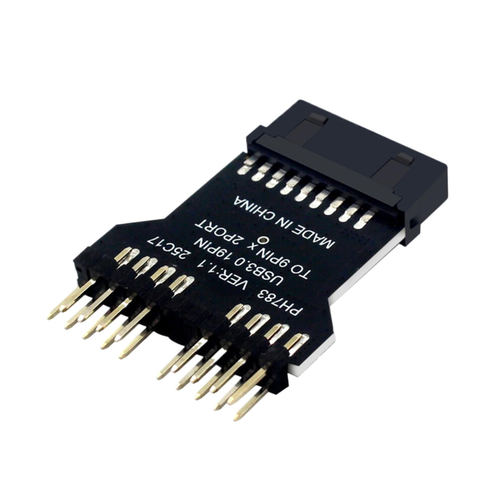 Motherboard 9 Pin Expansion Header Usb 3.0 19-Pin To Dual 9-Pin Usb 2.0 Hub Connector Adapter Plug And Play Port Multiplier 9084446337174