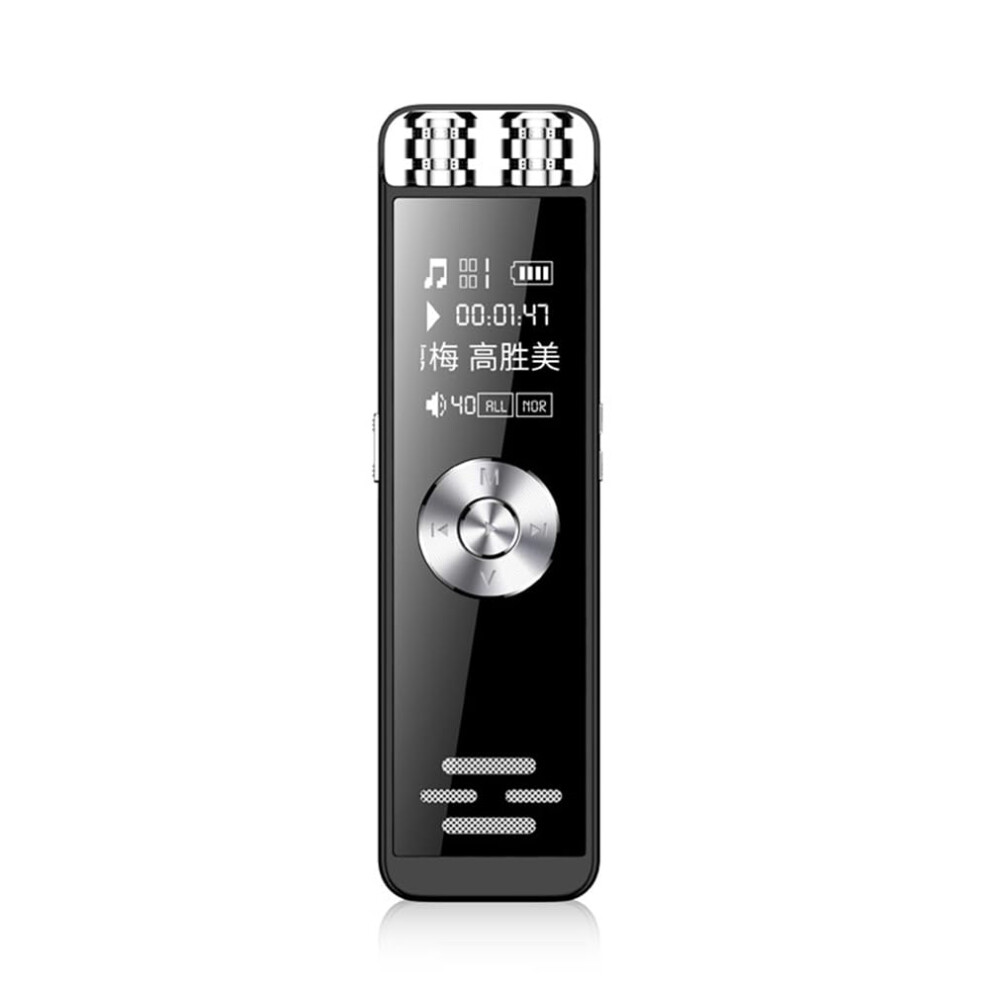Mini Dual Microphone Digital Voice Recorder Long Battery Life MP3 Player Remote Recording Support TF Card-image-OPC-PKZ8PPR-NEW
