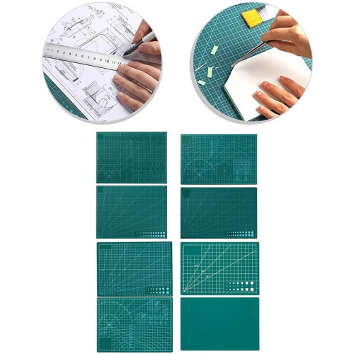 Double-Sided Cutting Mat Self-Healing Board A2 A3 A4 A5 With Scale 3mm Thick Green Black 2