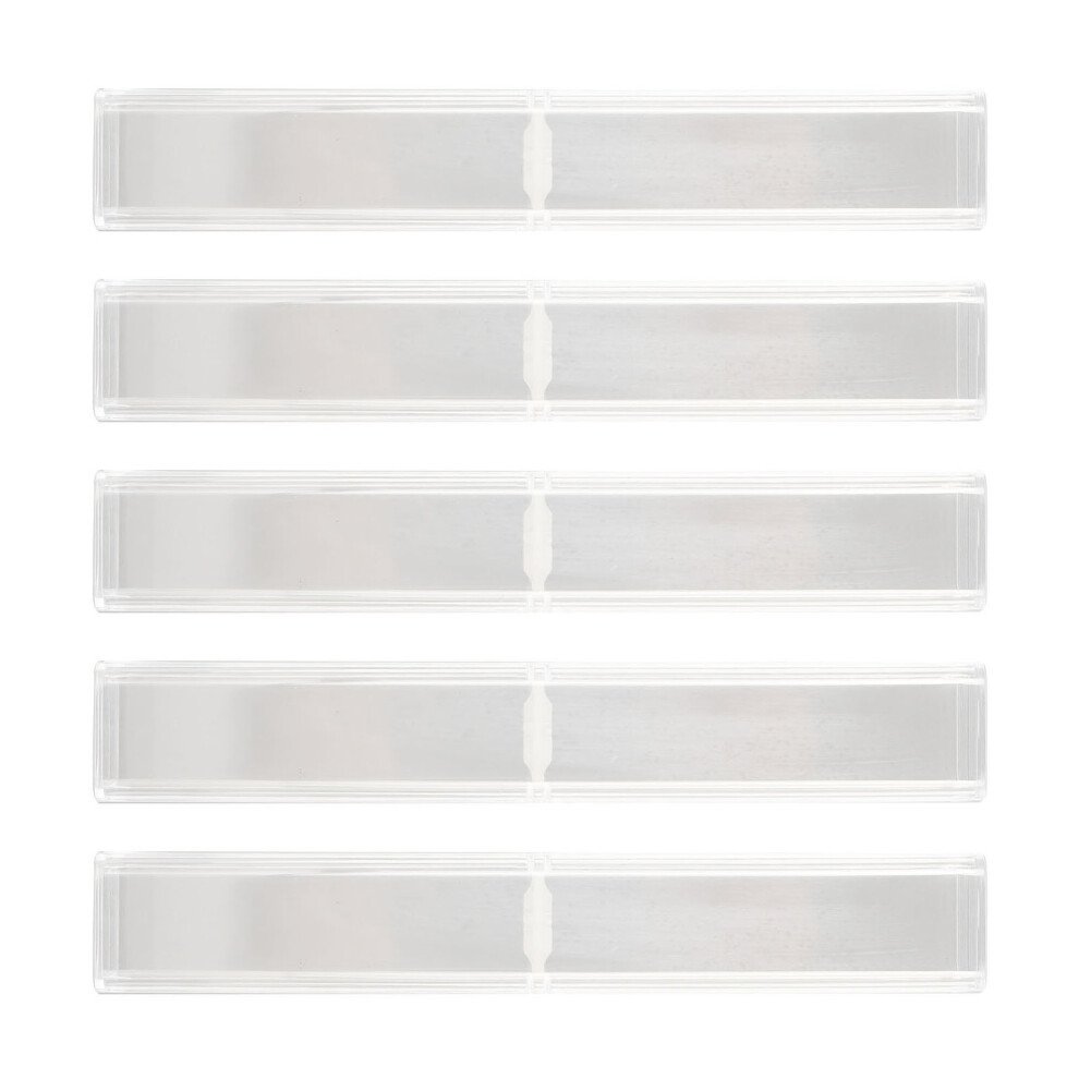 5Pcs Clear Plastic Pencil Cases, Compact 15.6cm, Durable & Portable-image-OPC-PKZ8QXZ-NEW