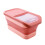 Space Saving Foldable Container Sealing Grains Rice Storage Box With Lid Pet Food Organizer Collapsible Stackable Pantry 1
