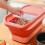 Space Saving Foldable Container Sealing Grains Rice Storage Box With Lid Pet Food Organizer Collapsible Stackable Pantry 3