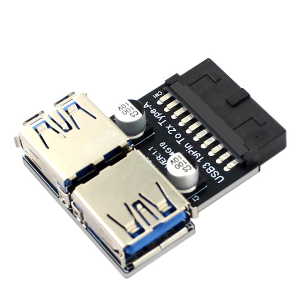 Usb Adapter Header 19/20Pin To Usb 3.0 Connectors 2 Port Converter Board For Pc Motherboard Risers 9354506202484