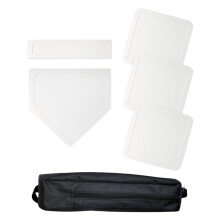 Baseball Softball Base With Carry Bag Portable Throw Down Base Set Easy Setup White Kickball Base For Field