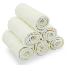 Bamboo Nappy Inserts For Reusable Nappies, 3-Layer Cotton Cloth Nappy Pad, Washable Diaper Liners, Absorbent Ecofriendly