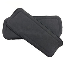 Bamboo Charcoal Fiber Reusable Diaper Nappies 10 Pack Grey Skin Friendly Cloth Diapers