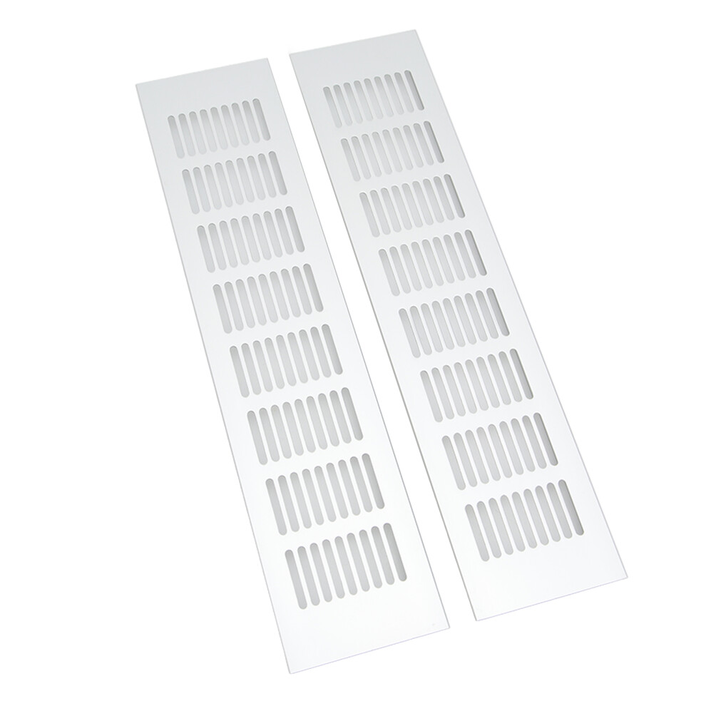 2 Pcs Aluminium Alloy Vent Grille For Cabinets Shoe Cabinets Closets 80X350mm 4681353272274