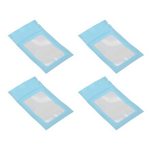 100 Stück holografische Ziplock-Beutel 6x10cm Blau