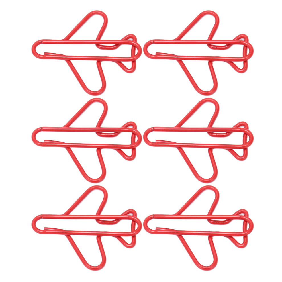 Durable 100pcs Airplane Paper Clips with Slip Resistance - Red-image-OPC-PKZ97RR-NEW