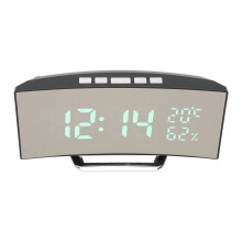 Digitaler Wecker mit dimmbarem LED, 12/24-Stunden-Anzeige, Nachtmodus
