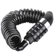 Bike Lock Steel Cable Chain 4-Digit Password Anti-Theft Combination Lock White Bicycle Accessories