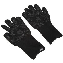 BBQ-Handschuhe 800 C feuerfest 33 cm / 13,0 in Groß Schwarz