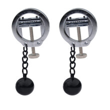 Nipple Clamps For Women, Beginner Set, Stainless Steel, Adjustable, Chain And Ring, Breast Clip Stimulation
