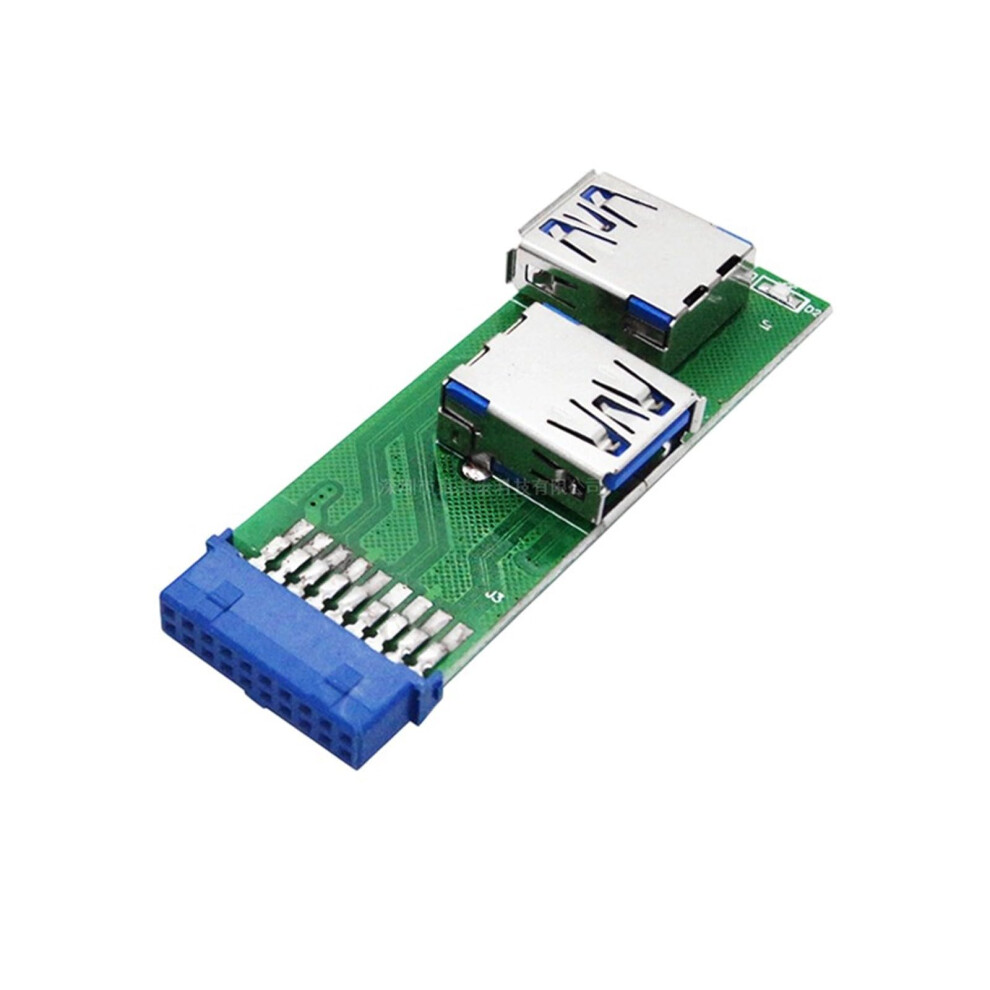 Usb3.0 Header Splitter Adapter 19-Pin Female To 20-Pin Port Extension Cables For Motherboards, Dual Pack 9393856245253